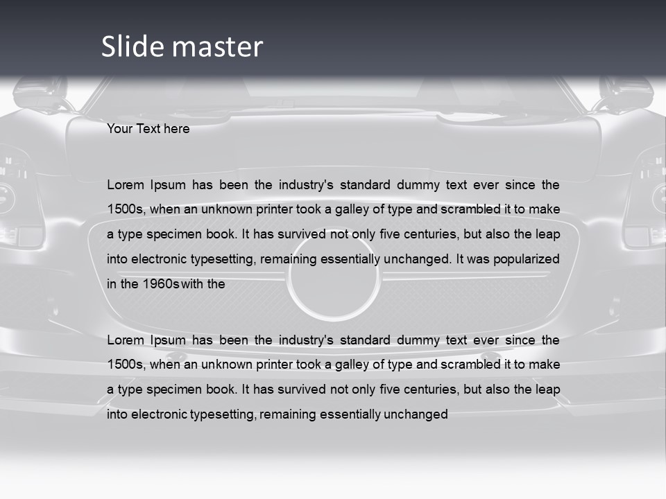 Reflection Front Shiny PowerPoint Template