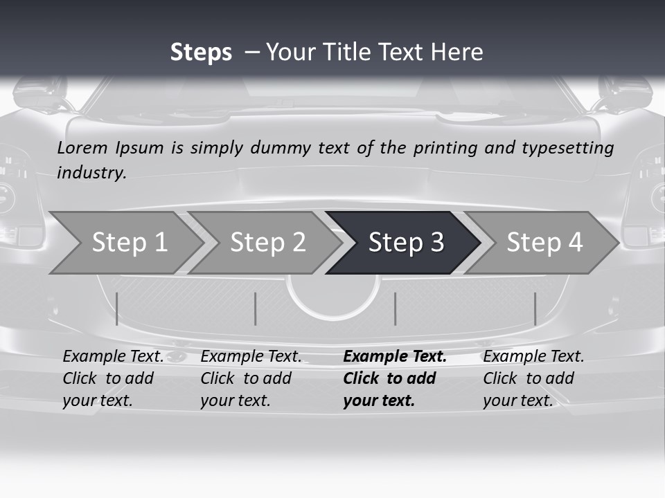 Reflection Front Shiny PowerPoint Template