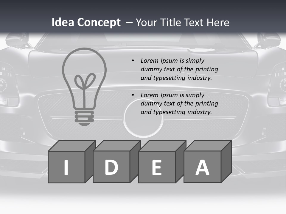 Reflection Front Shiny PowerPoint Template