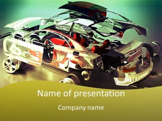 Door White Axle PowerPoint Template