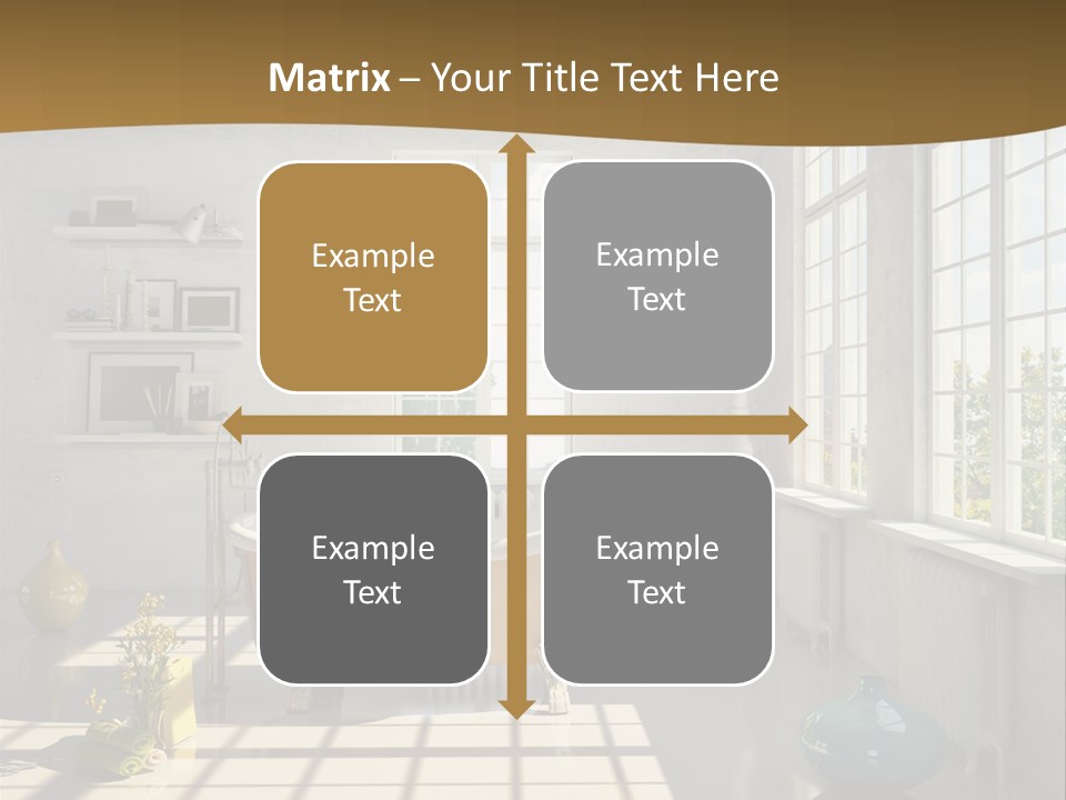 Penthouse Bathroom House PowerPoint Template