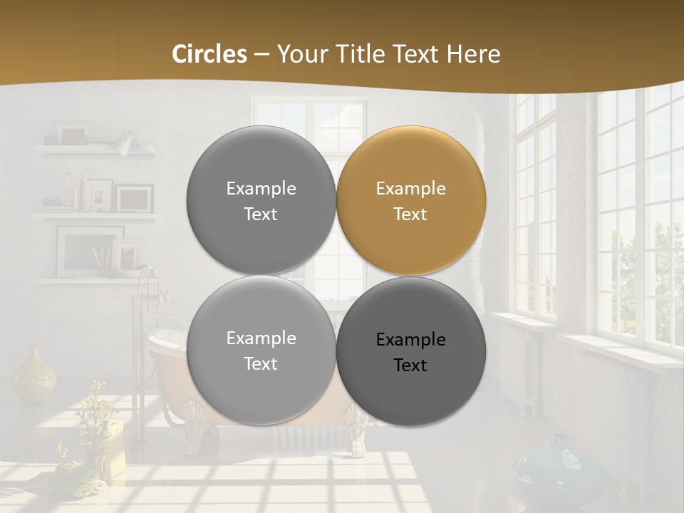 Penthouse Bathroom House PowerPoint Template