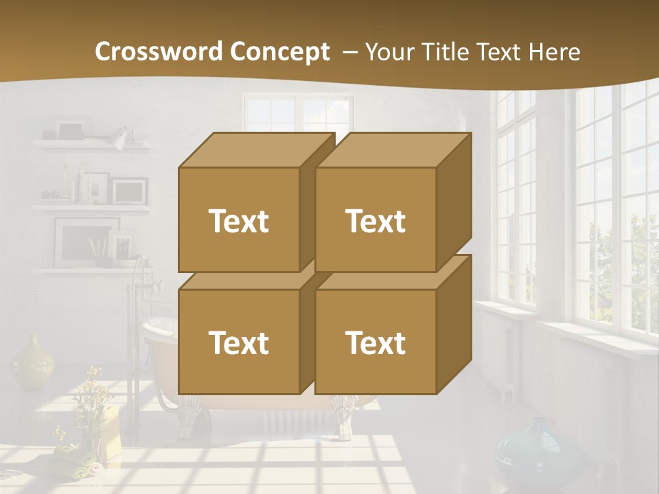 Penthouse Bathroom House PowerPoint Template