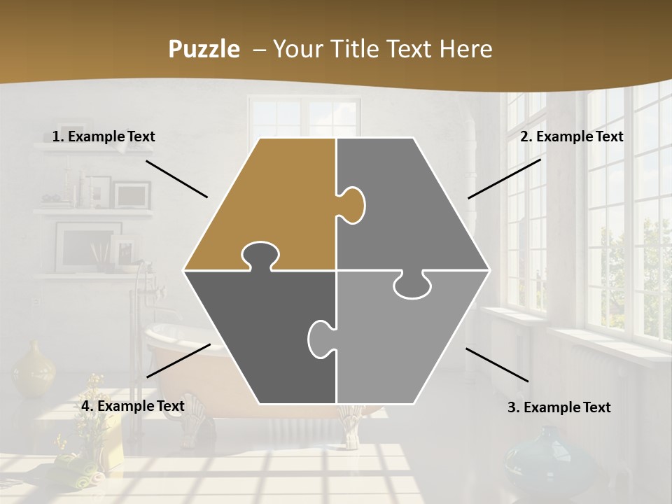 Penthouse Bathroom House PowerPoint Template