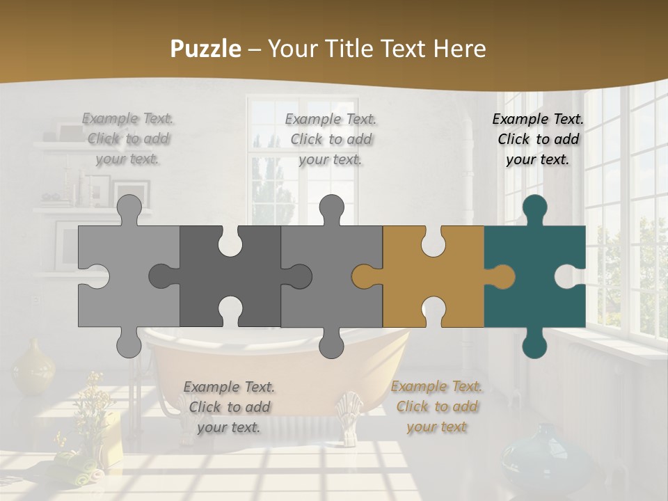 Penthouse Bathroom House PowerPoint Template