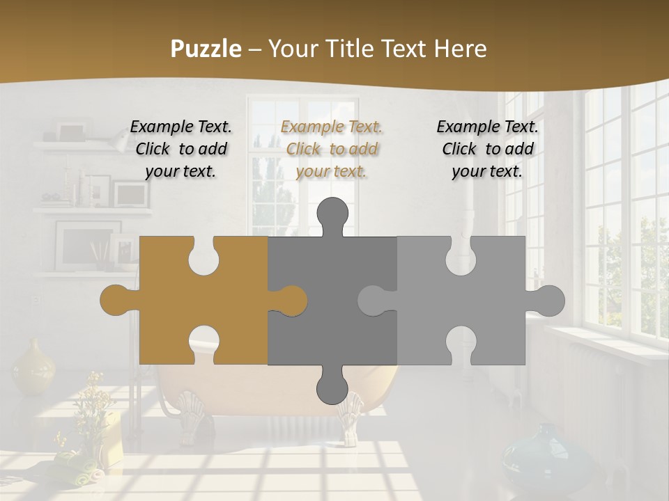 Penthouse Bathroom House PowerPoint Template