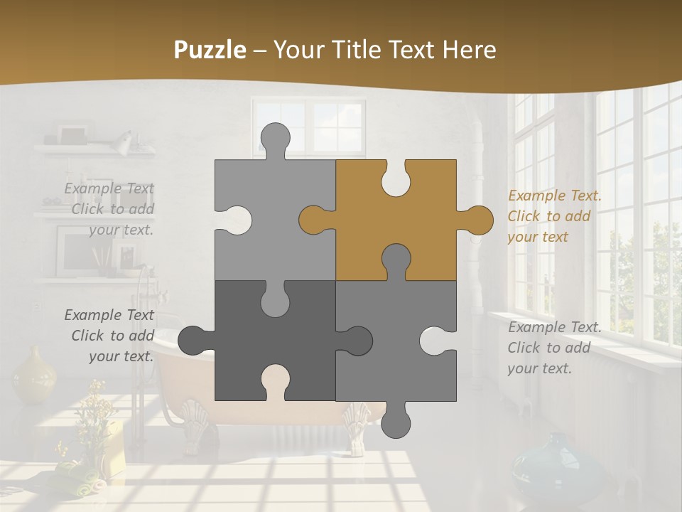 Penthouse Bathroom House PowerPoint Template