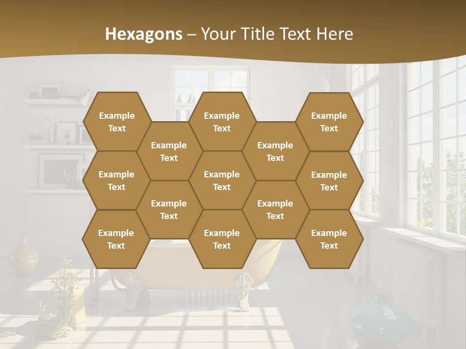 Penthouse Bathroom House PowerPoint Template