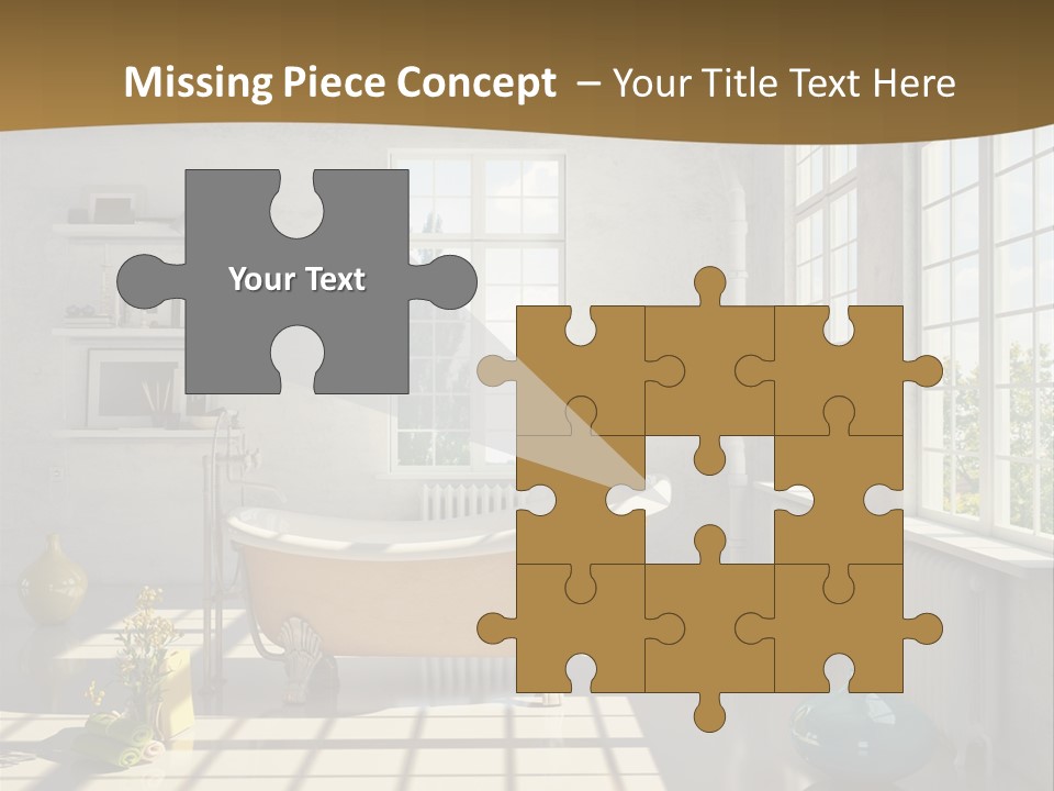 Penthouse Bathroom House PowerPoint Template