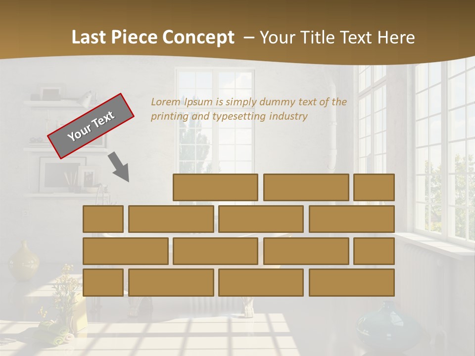 Penthouse Bathroom House PowerPoint Template