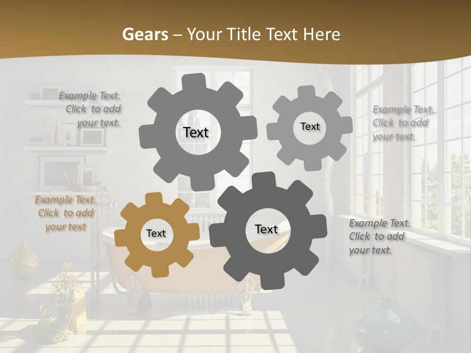 Penthouse Bathroom House PowerPoint Template