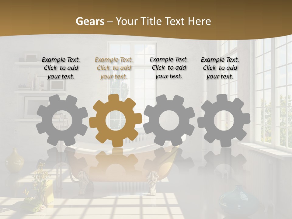 Penthouse Bathroom House PowerPoint Template