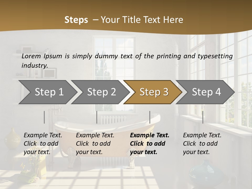 Penthouse Bathroom House PowerPoint Template