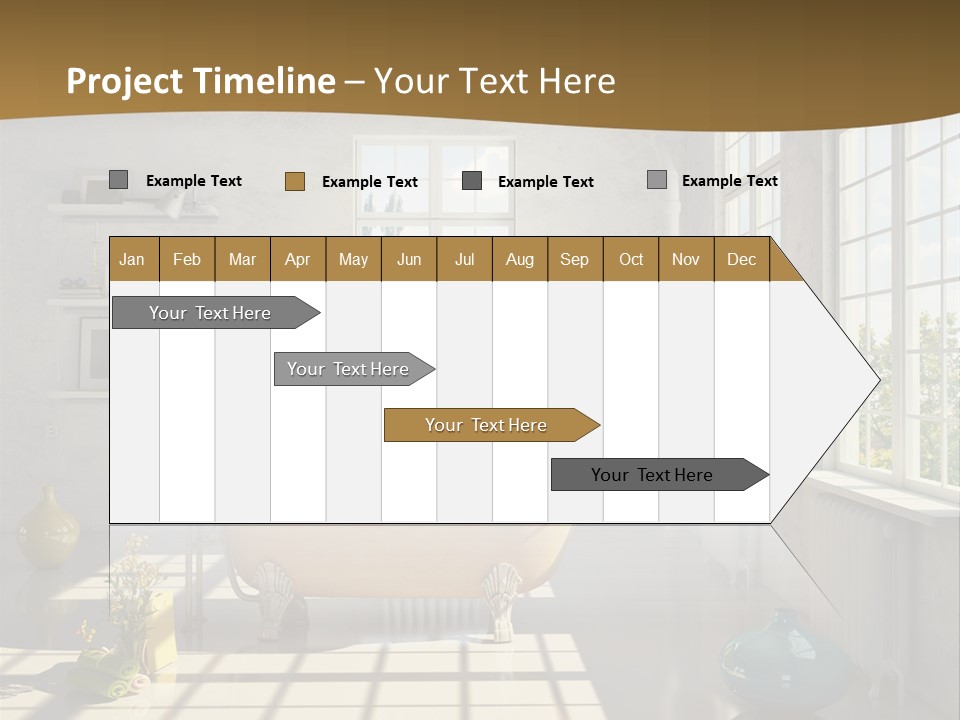 Penthouse Bathroom House PowerPoint Template