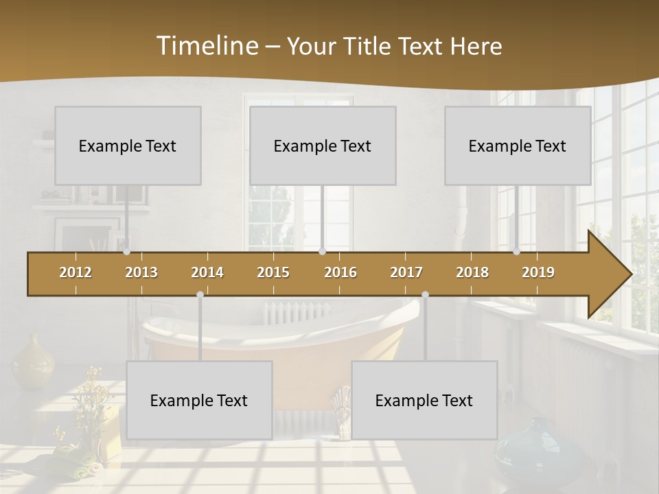 Penthouse Bathroom House PowerPoint Template