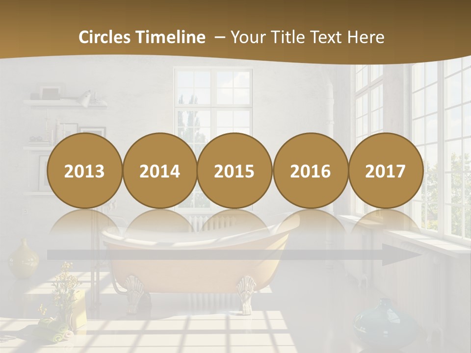 Penthouse Bathroom House PowerPoint Template