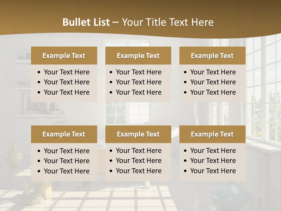Penthouse Bathroom House PowerPoint Template