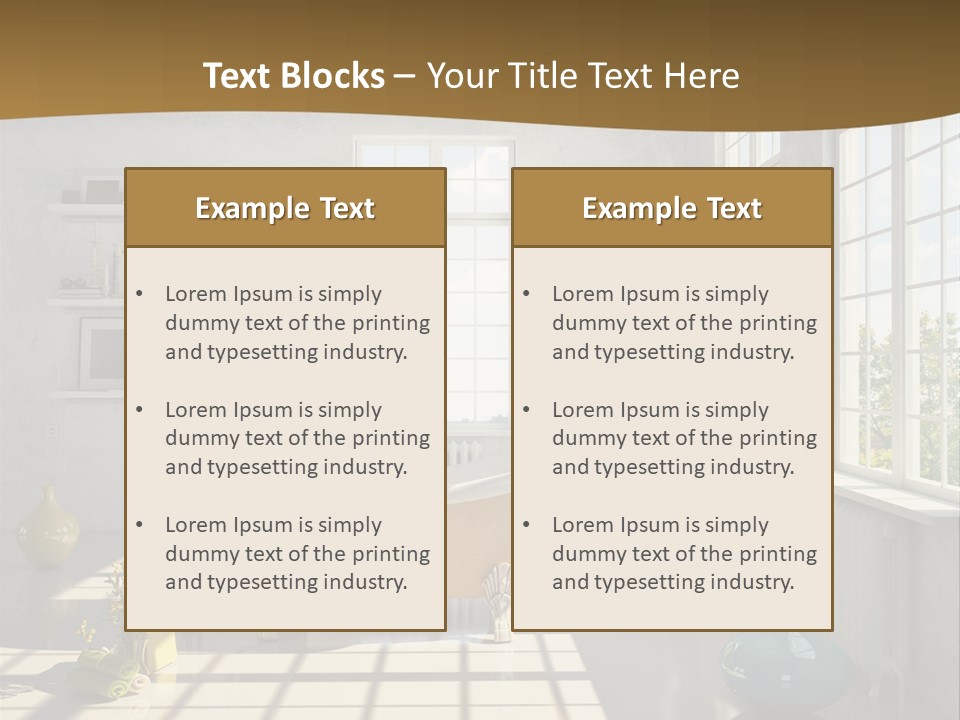 Penthouse Bathroom House PowerPoint Template