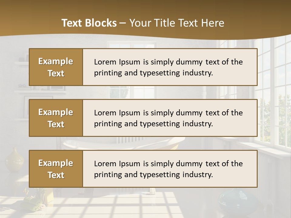 Penthouse Bathroom House PowerPoint Template