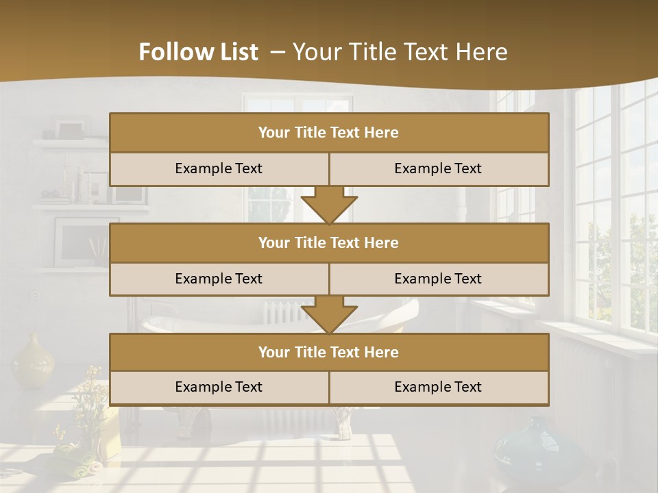 Penthouse Bathroom House PowerPoint Template