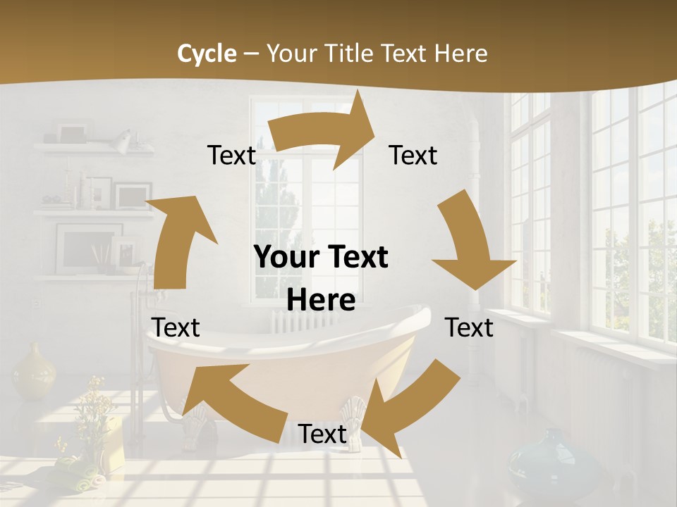 Penthouse Bathroom House PowerPoint Template