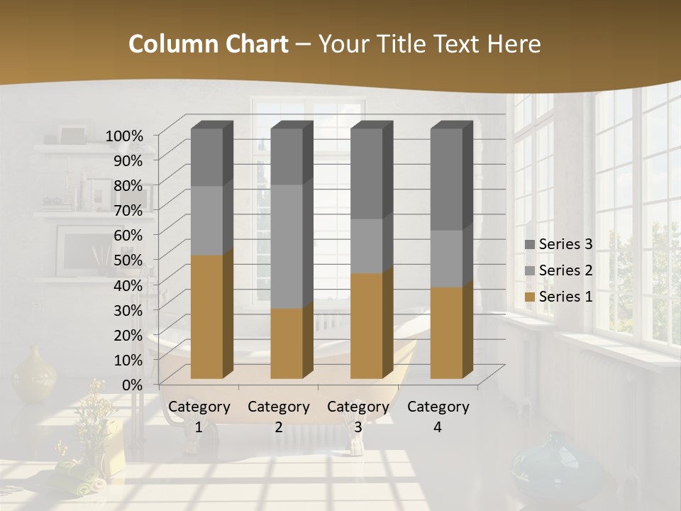 Penthouse Bathroom House PowerPoint Template