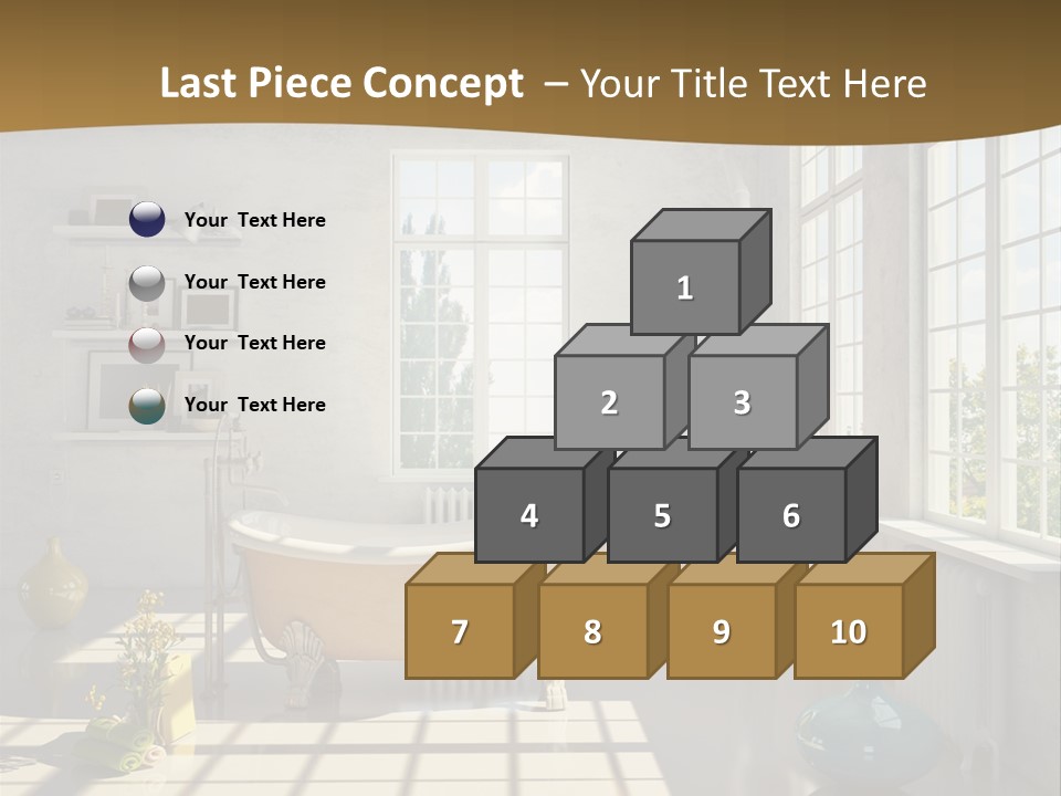 Penthouse Bathroom House PowerPoint Template