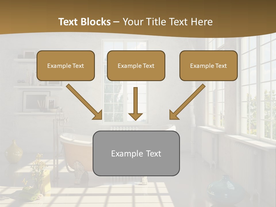 Penthouse Bathroom House PowerPoint Template