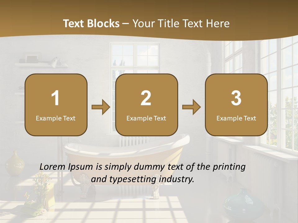 Penthouse Bathroom House PowerPoint Template
