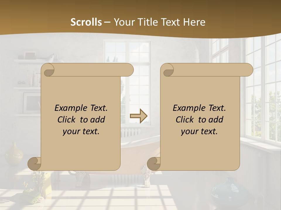 Penthouse Bathroom House PowerPoint Template