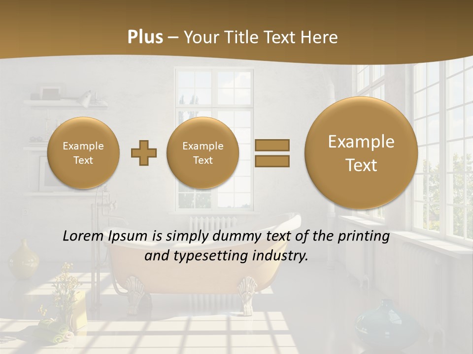 Penthouse Bathroom House PowerPoint Template