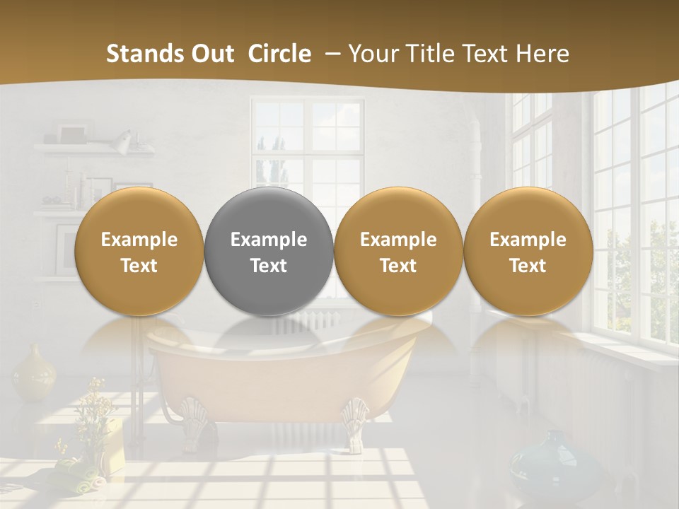 Penthouse Bathroom House PowerPoint Template