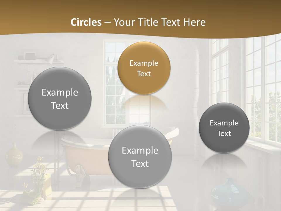 Penthouse Bathroom House PowerPoint Template