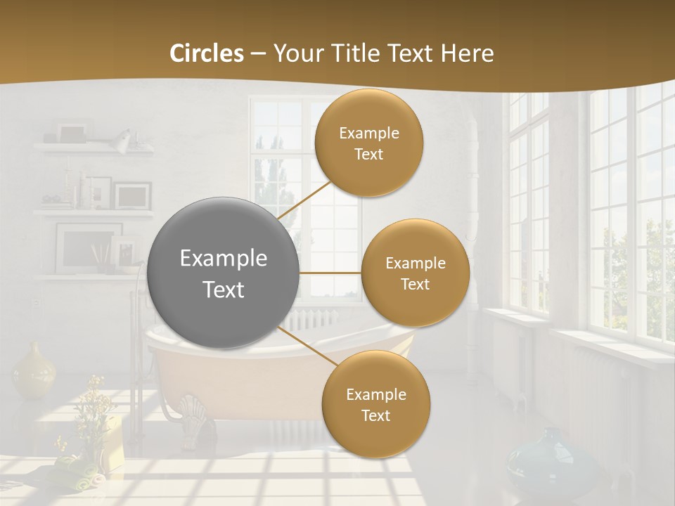 Penthouse Bathroom House PowerPoint Template