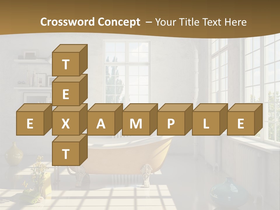 Penthouse Bathroom House PowerPoint Template