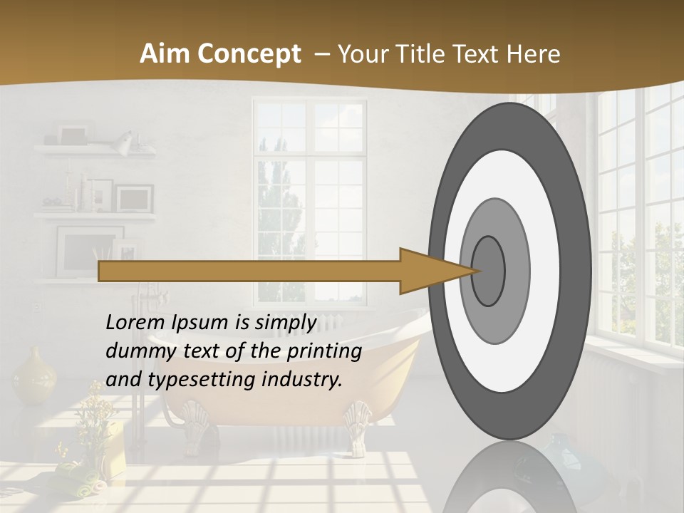 Penthouse Bathroom House PowerPoint Template