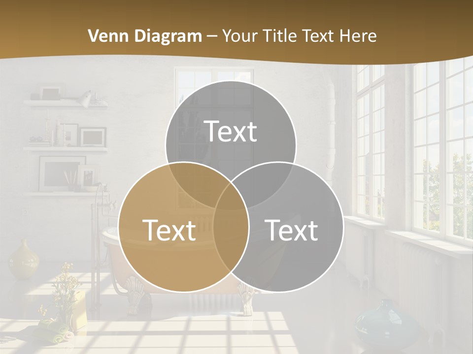 Penthouse Bathroom House PowerPoint Template