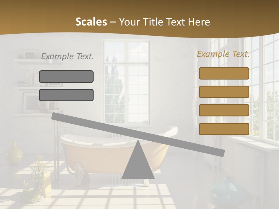 Penthouse Bathroom House PowerPoint Template