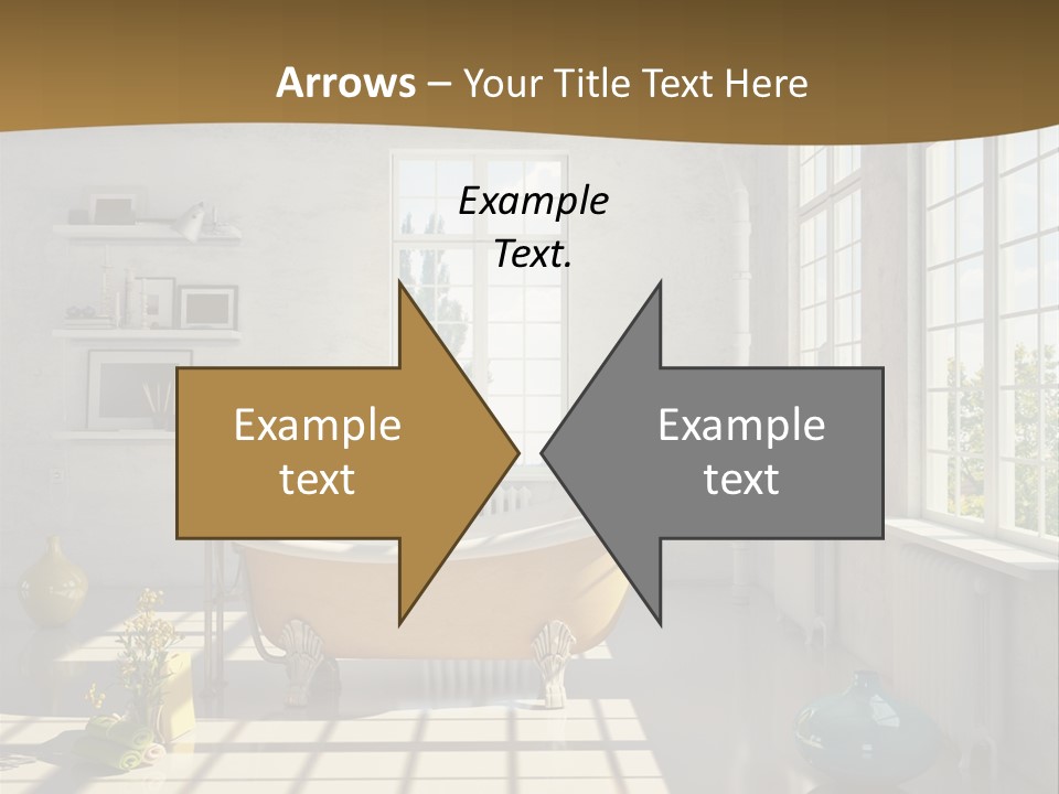 Penthouse Bathroom House PowerPoint Template