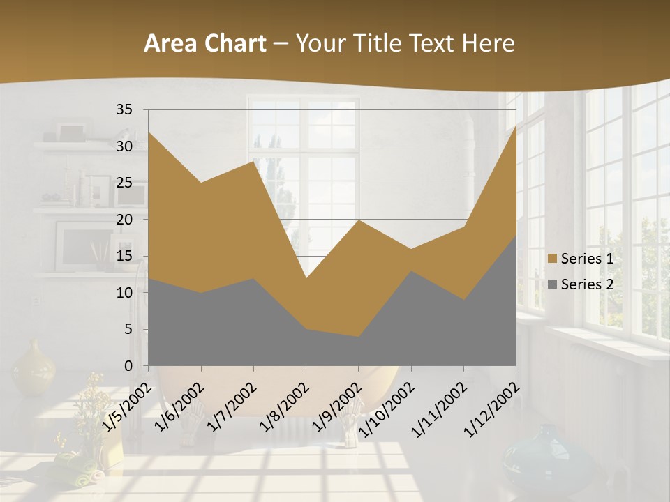 Penthouse Bathroom House PowerPoint Template