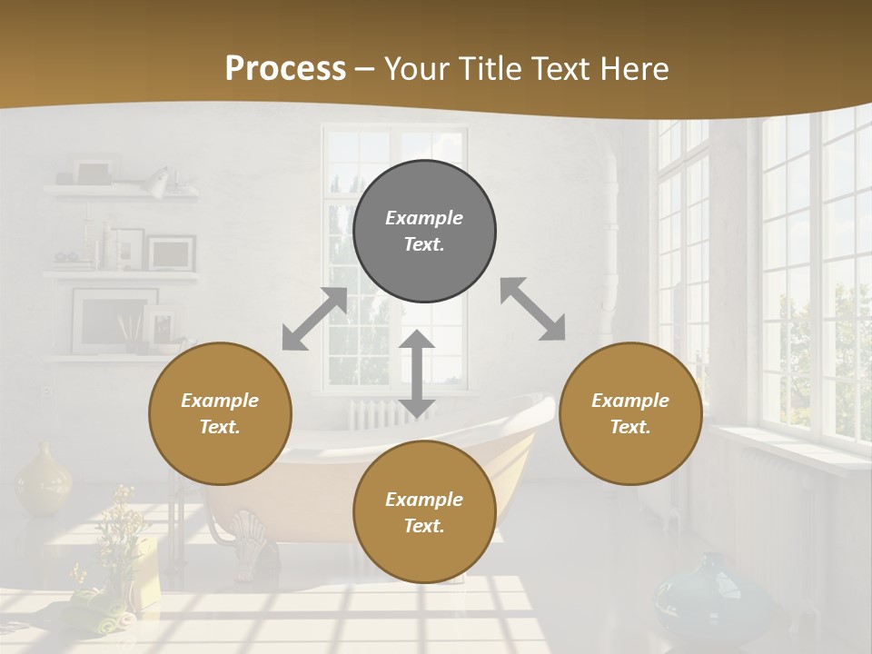 Penthouse Bathroom House PowerPoint Template