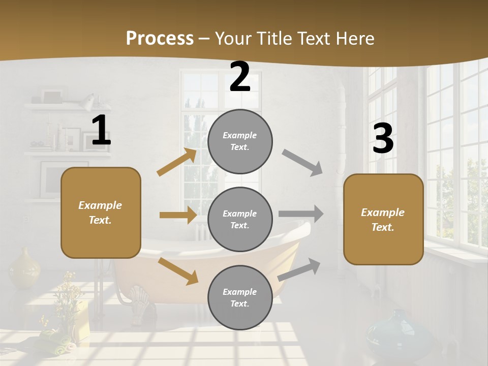 Penthouse Bathroom House PowerPoint Template