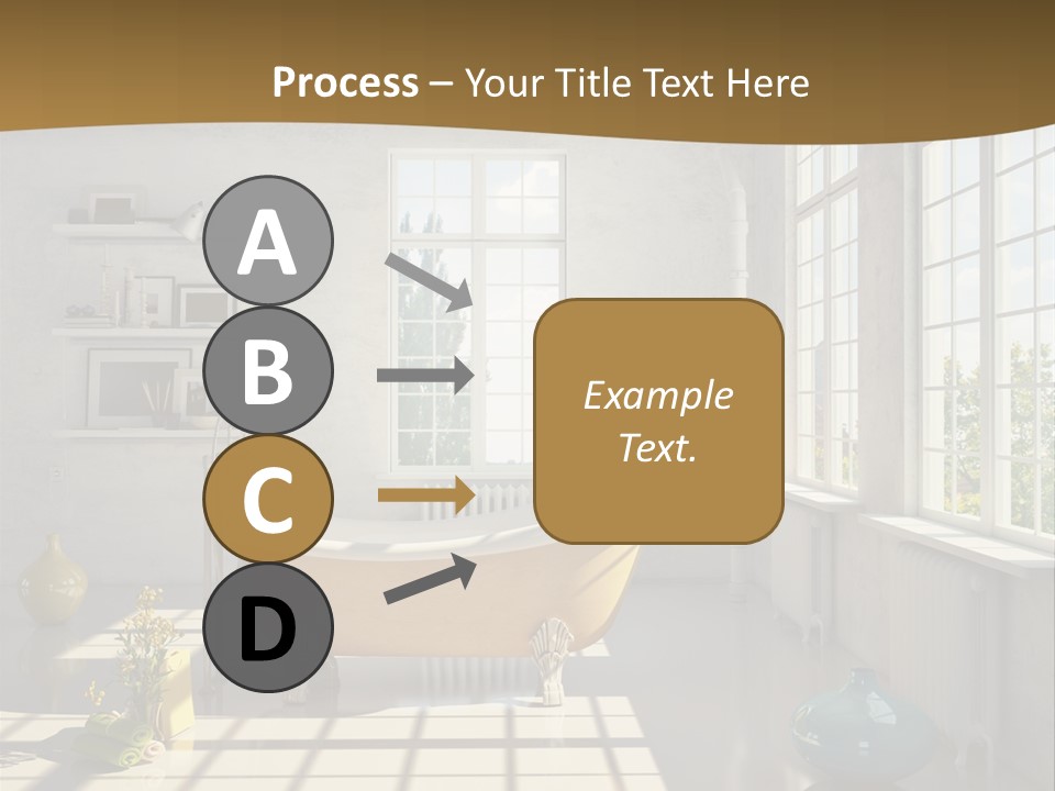 Penthouse Bathroom House PowerPoint Template