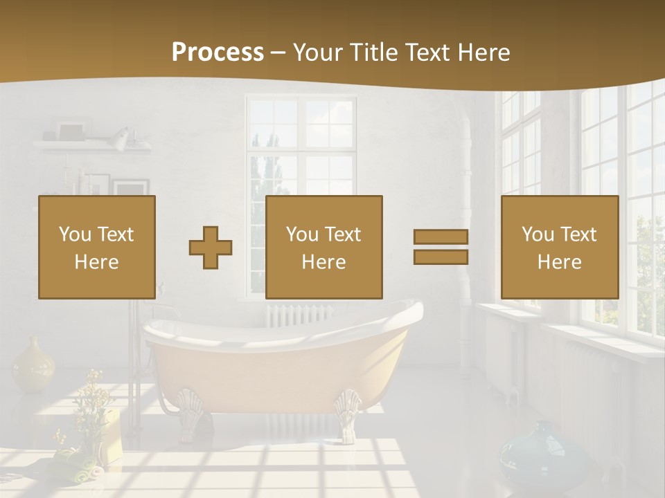 Penthouse Bathroom House PowerPoint Template