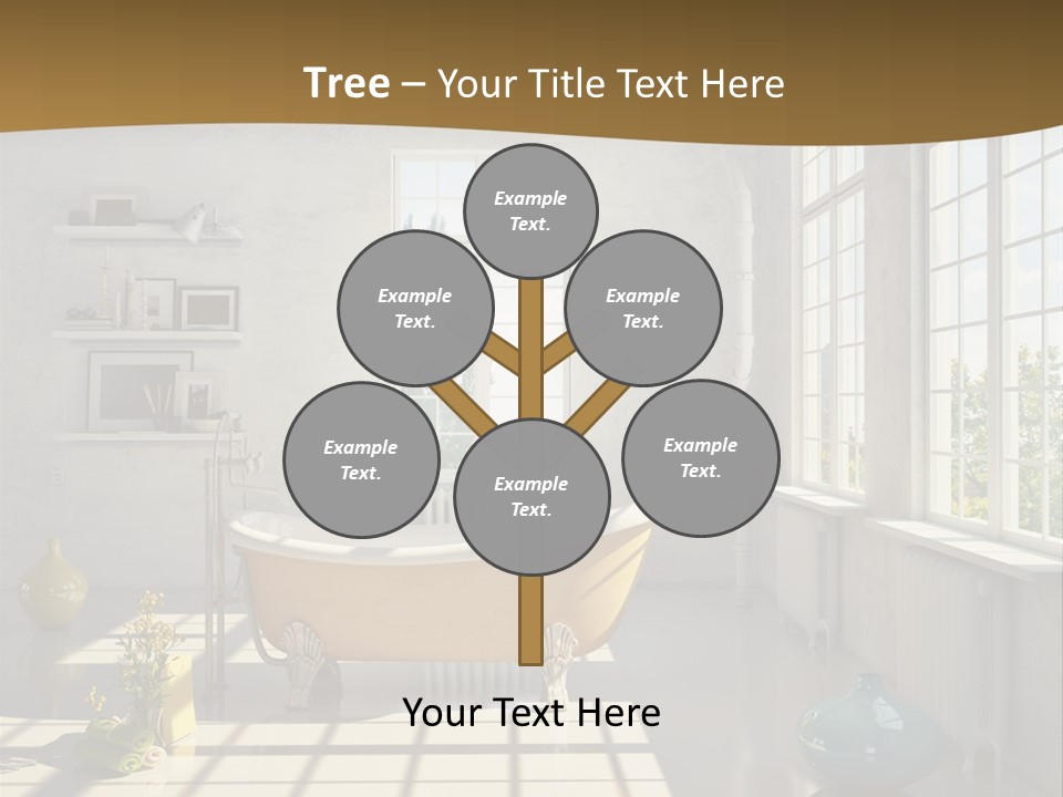 Penthouse Bathroom House PowerPoint Template