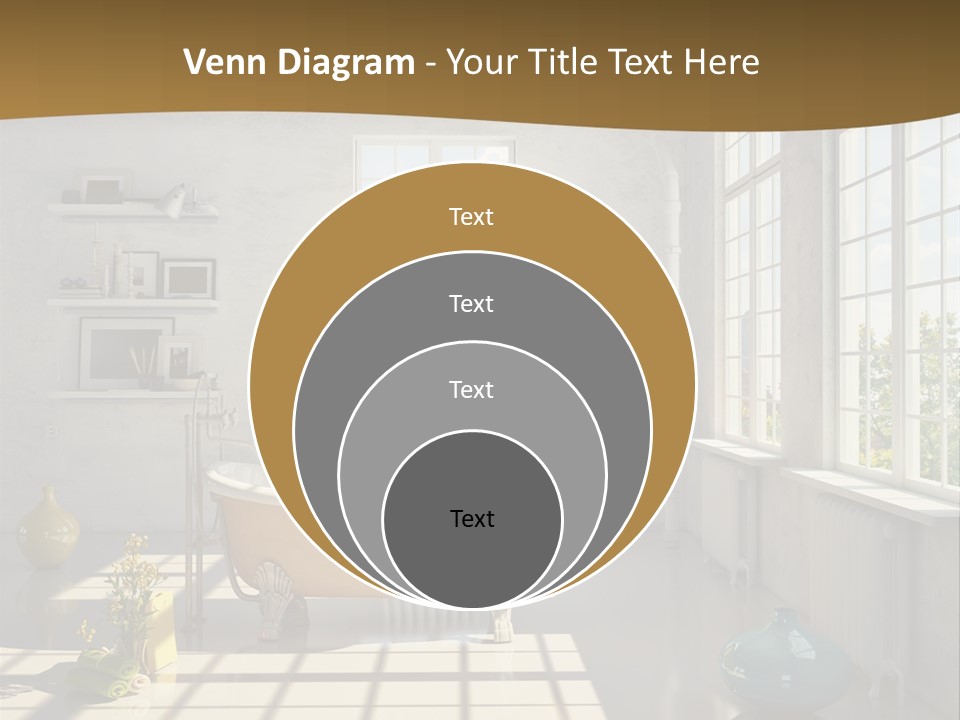 Penthouse Bathroom House PowerPoint Template