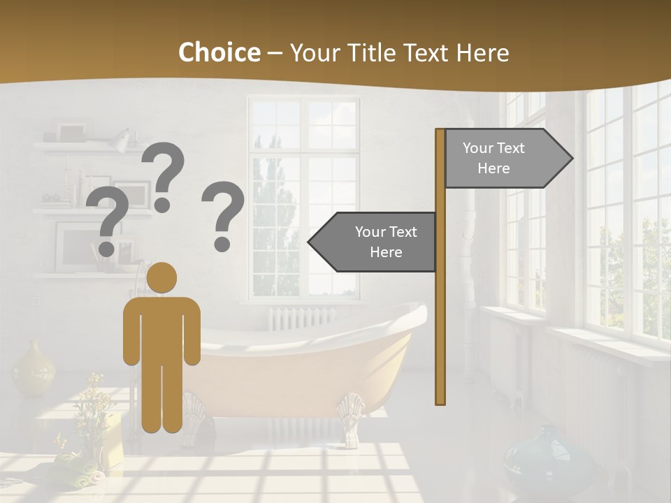 Penthouse Bathroom House PowerPoint Template