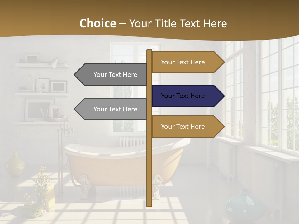 Penthouse Bathroom House PowerPoint Template