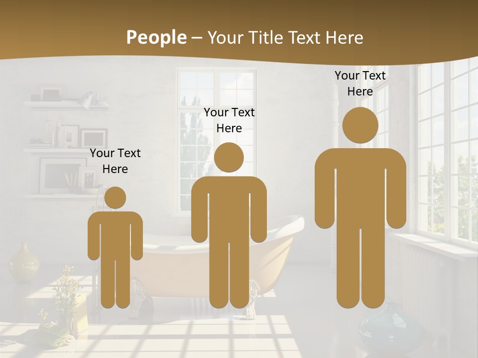 Penthouse Bathroom House PowerPoint Template