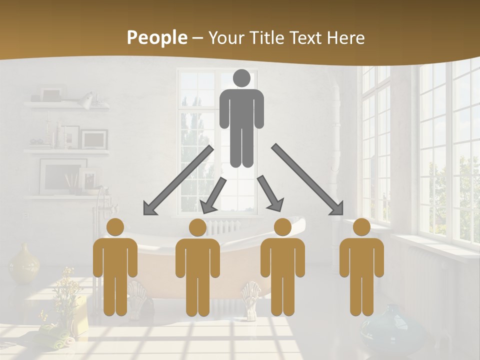 Penthouse Bathroom House PowerPoint Template